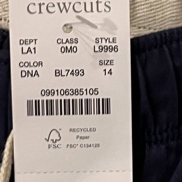 Crewcuts Navy Boys Shorts Size 14 NWT Style L9996 Summer Classic - Picture 7 of 8